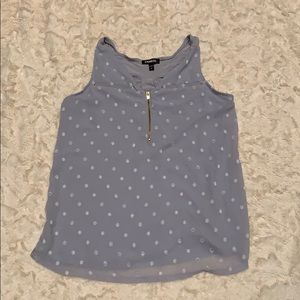 Express polka dot tank top